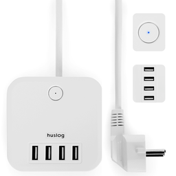 [ACCTFO2263] HUSLOG PRODUŽNI KABEL EMX-190224 S 3 UTIČNICE BIJELI