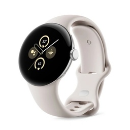[SWT1057] GOOGLE PIXEL WATCH 4G 41MM POLISHED SILVER CASE WITH SPORT BAND BIJELI