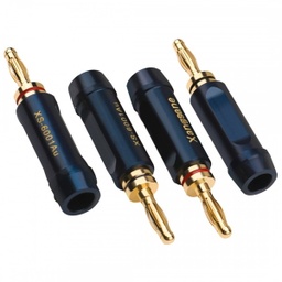 [AUD2121] XANGSANE XS-6002AU BANANA PLUGS POZLAĆENI Ø7.5MM (SET X4)