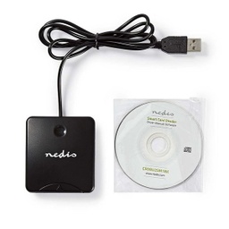 [KUC931] ČITAČ OSOBNIH ISKAZNICA ZA e-GRAĐANI NEDIS CRDRU2SM1BK, USB 2.0