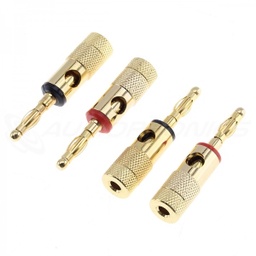 [AUD2202] DYNAVOX POZLAĆENI BANANA UTIKAČ O6 MM (KOMPLET X4)