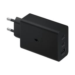 [ACCPT2896] SAMSUNG ORIGINALNI PUNJAČ USB A + 2x TIP-C PD 3A 65W EP-T6530NBEGEU CRNI