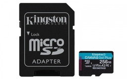 [MEM862] KINGSTON MICROSD 256GB CANVASGO! PLUS 200MB/s A2 U3 V30 + ADAPTER