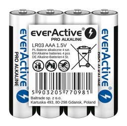 [BATEVE012] 4 x EVERACTIVE PRO LR03 / AAA ALKALNE BATERIJE