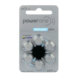 [BATVAR192] Varta Power One Implant Plus 675 / PR44 Baterije Za Slušni Aparat (6 kom)