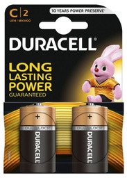 [BATDUR108] DURACELL BASIC ALKALNA BATERIJA 2 X LR14 (C) 1,5 V POLUAMERIKANKA BLISTER