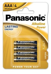 [BATPAN101] PANASONIC Power alkalna baterija, 4 x LR03 (AAA), 1,5 V, mikro, blister