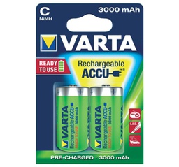 [BATVAR111] VARTA PUNJIVE BATERIJE Ni-Mh 2 x R14 3000 mAh (NAPUNJENE)