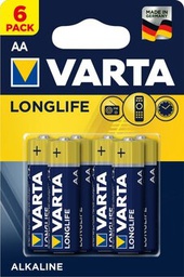 [BATVAR143] VARTA LONGLIFE ALKALNA BATERIJA 6 x LR6  (AA), 1.5V BLISTER