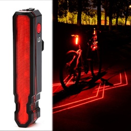 [BIC5001A] STRAŽNJA LED LASERSKA SVJETILJKA ZA BICIKL RED LIGHT