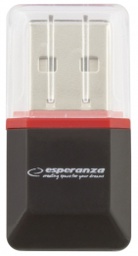 [ESPACC732] ESPERANZA ČITAČ KARTICA EA134K CRNI USB 2.0