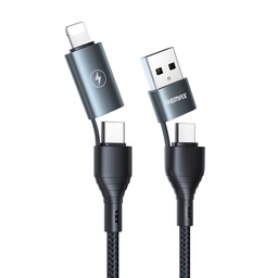 [ACCMG0662B] REMAX KABEL 4 U 1 (USB / TYPE-C TO TYPE C / 8-PIN)