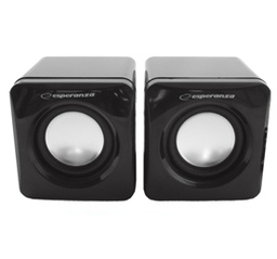 [ESPSPE203] ESPERANZA ZVUCNICI 2.0 LEGGIERO EP111 Cube USB - 2X3W, 3,5mm izlaz, black