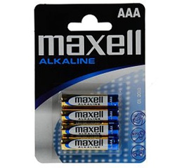 [MAX1167] MAXELL ALKALNE BATERIJE 4 x LR03 (AAA) 1,5 V, mikro, blister