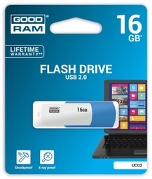 [MEM250] GOODRAM USB MEMORIJA COLOR MIX 16GB USB2.0 WHITE/BLUE
