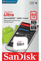 [MEM506] SANDISK MEMORIJSKA KARTICA ULTRA MICROSDXC 64GB 100MB/S UHS-I CLASS 10