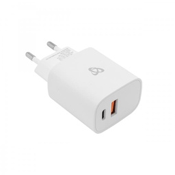 [SMTCAB148] KUĆNI PUNJAČ SBOX HC-099 S DVA ULAZA 18W QC BIJELI