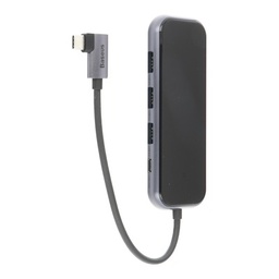 [ACCPT2545] BASEUS HUB TYPE-C TO 3xUSB + HD 4K + AUDIO + TYPE C POWER DELIVERY GREY