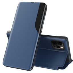 [ACCAP1206B] TORBICA PREKLOPNA KOŽNA SIDE DISPLAY ZA IPHONE 12 PRO MAX BLUE
