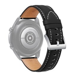 [SUN7201A] KOŽNA BLACK 20 MM NARUKVICA ZA SAMSUNG GALAXY WATCH4 40MM/44MM