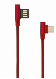 [SMTCAB154] KABEL SBOX USB-&gt;TYPE-C 90 M/M 1,5M CRVENI USB-C-90-R