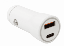 [SMTCAB159] USB AUTO PUNJAČ SBOX CC-095 / 2 ULAZA - 20 W BIJELI