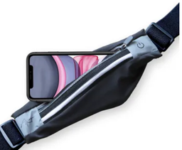 [ACCPT2664] SPORT BELT WITH CASE AND LIGHT ART APS-01B BLACK