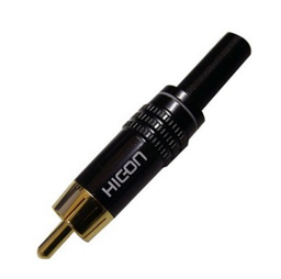 [AUD1377] HICON CM06-NTL RCA GOLD PLATED O8.4MM