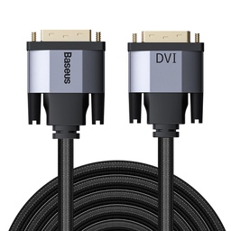 [ACCTFO1238] BASEUS KABEL ENJOYMENT DVI TO DVI 3M DARK GRAY