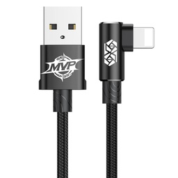 [ACCTFO1244] BASEUS ELBOW MVP KABEL (8-PIN , 1M) BLACK 2A