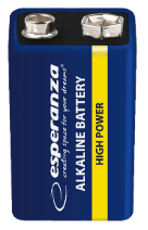 [ESPBAT116] ESPERANZA ALKALNA BATERIJA 6LR61 9V 1PCS.