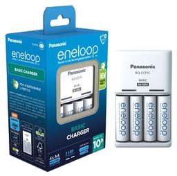 [PANKPR106] PANASONIC PUNJAČ ZA BATERIJE BQ-CC51 ENELOOP CHARGER AA + 4X R6 2000 PUNJIVE BATERIJE