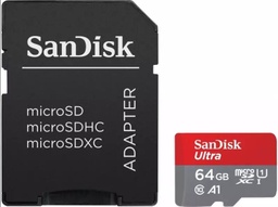 [MEM787] SANDISK ULTRA MICROSDXC MEMORIJSKA KARTICA A1 64GB 140MBS +  ADAPTER