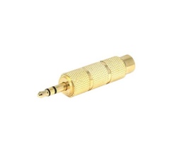 [AUD1586] 3.5MM MALE TO 6.35MM FEMALE GOLD-PLATED JACK ADAPTER